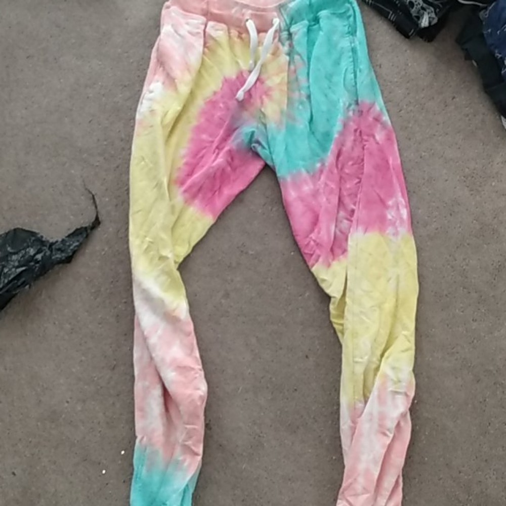 Dreamsicle tye dye sweatpants
